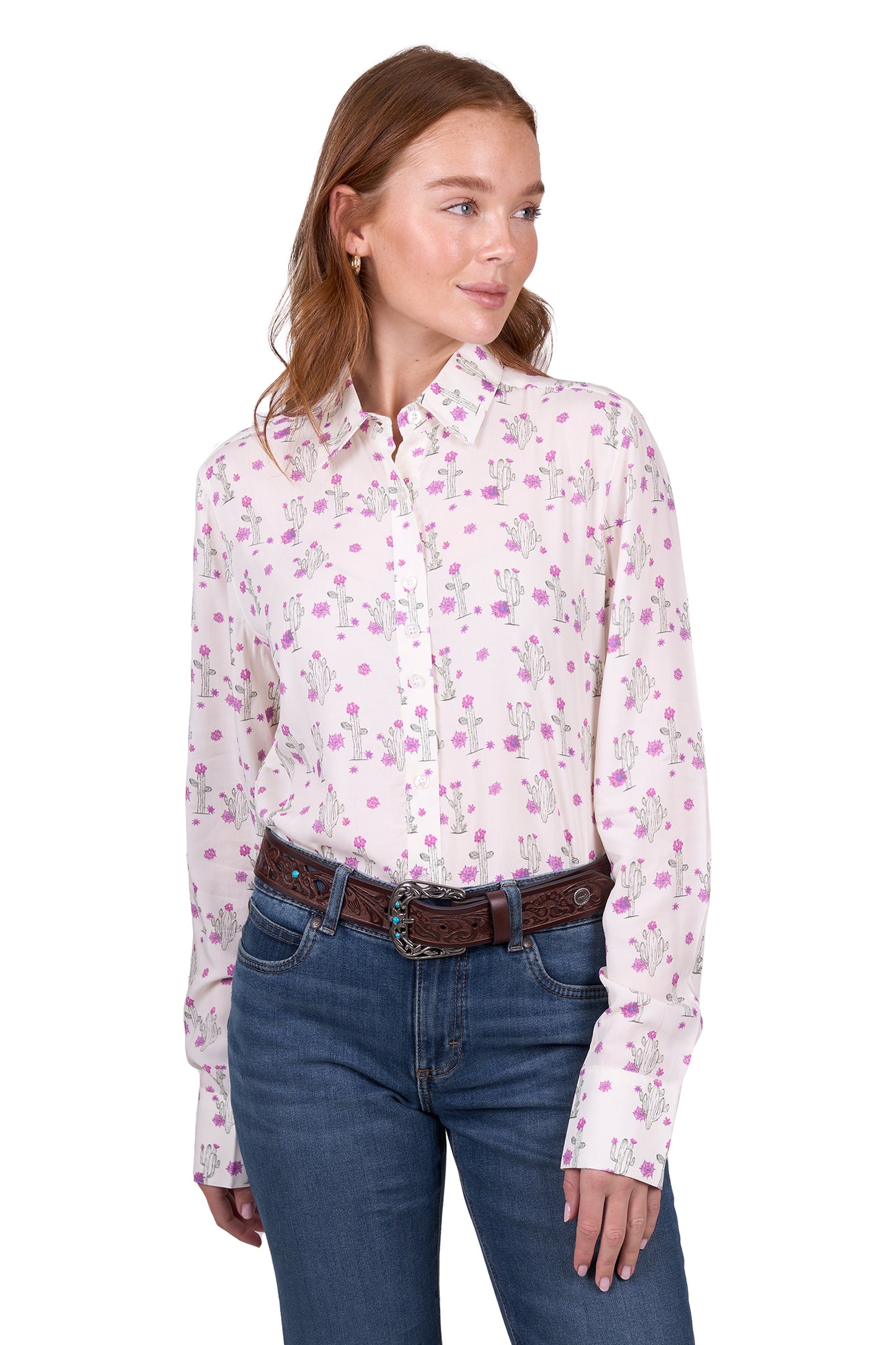 Wrangler Womens VALERIE LS SHIRT - IVORY