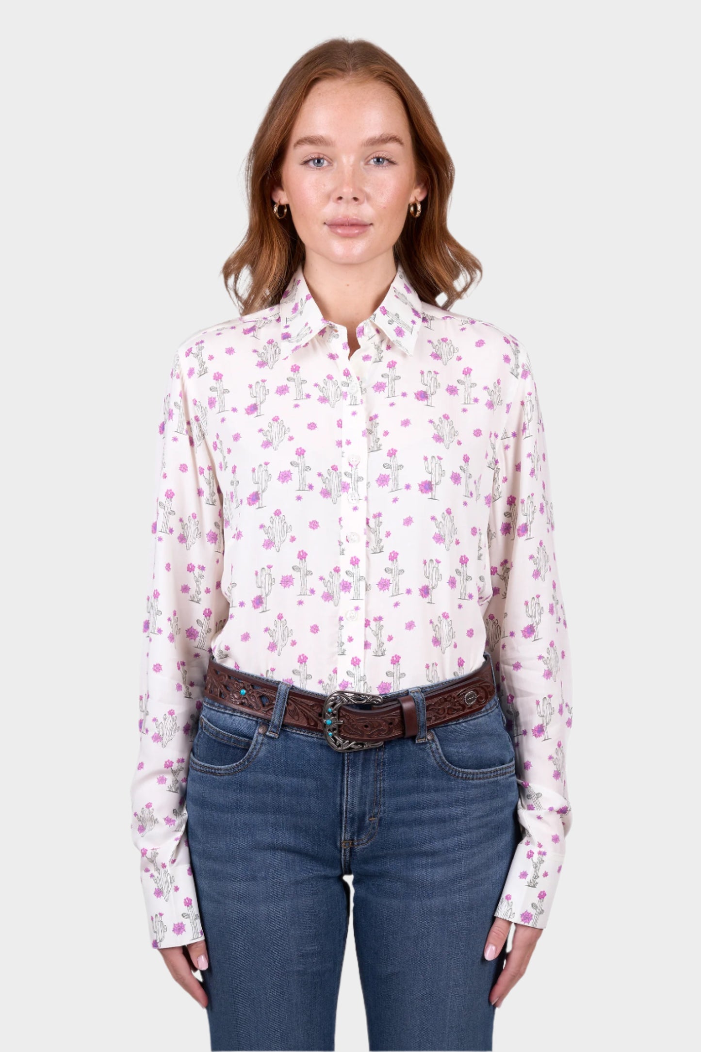 Wrangler Womens VALERIE LS SHIRT - IVORY