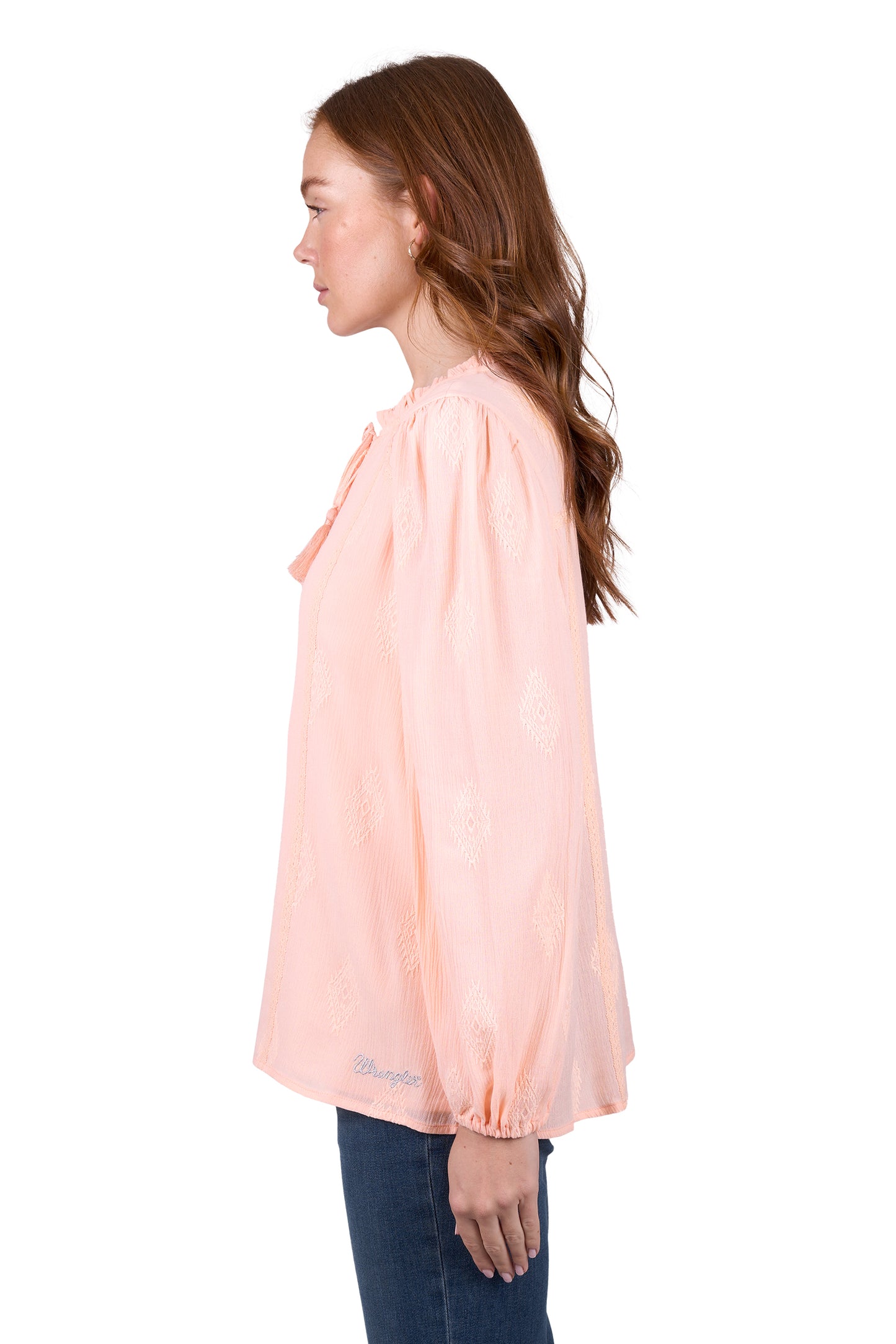 Wrangler Womens NEAVE LS BLOUSE - BLUSH