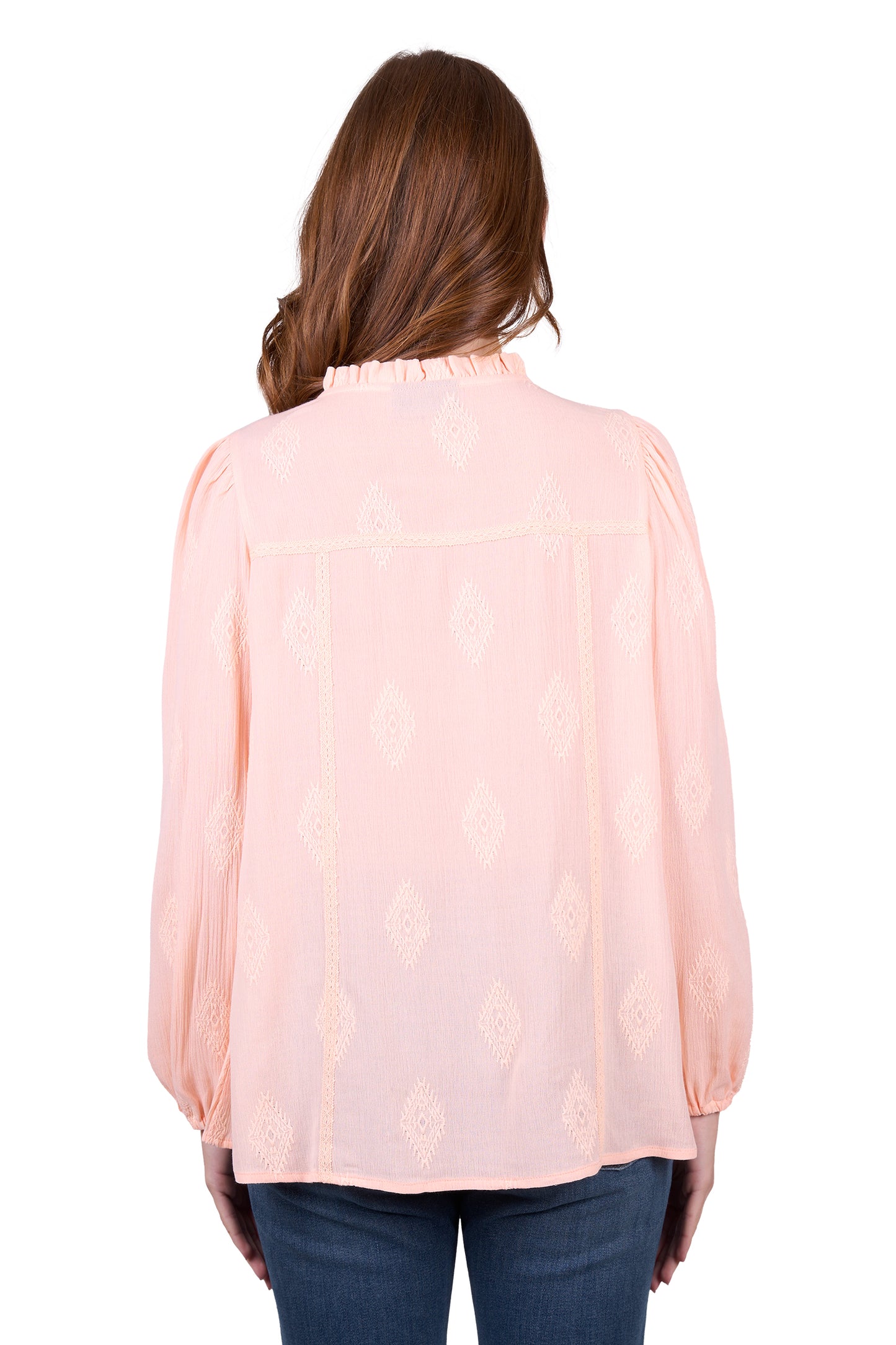 Wrangler Womens NEAVE LS BLOUSE - BLUSH