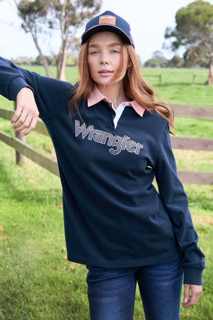 Wrangler Womens HELGA RUGBY - Navy