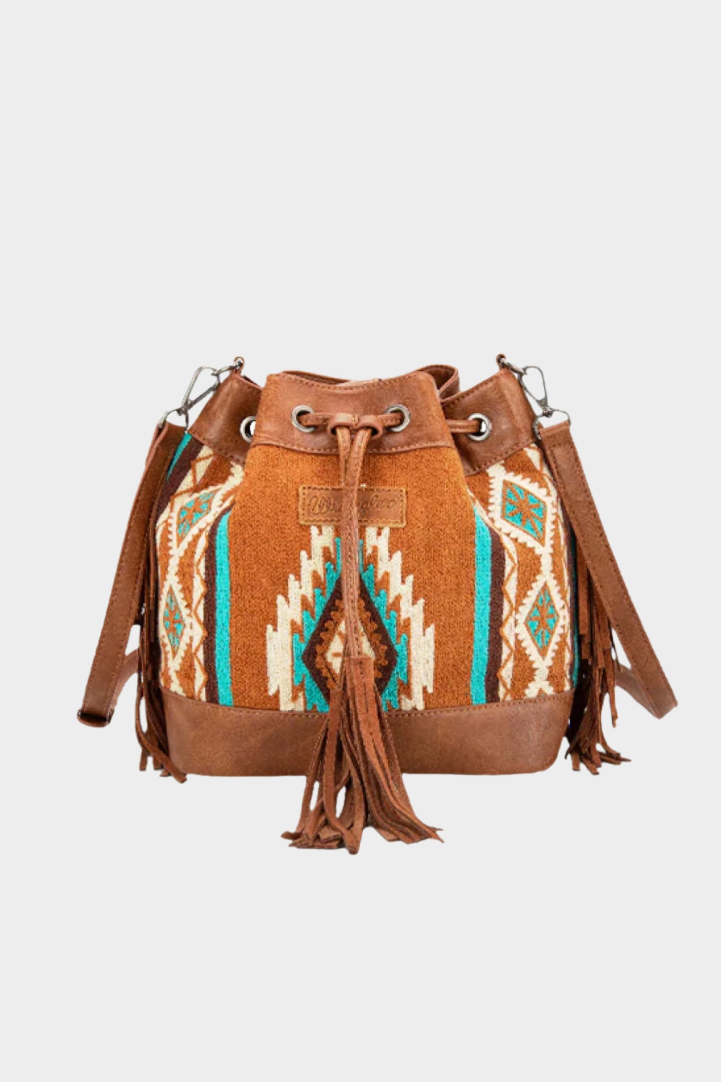 Wrangler Women's Maya Aztec Bucket Bag - Tan