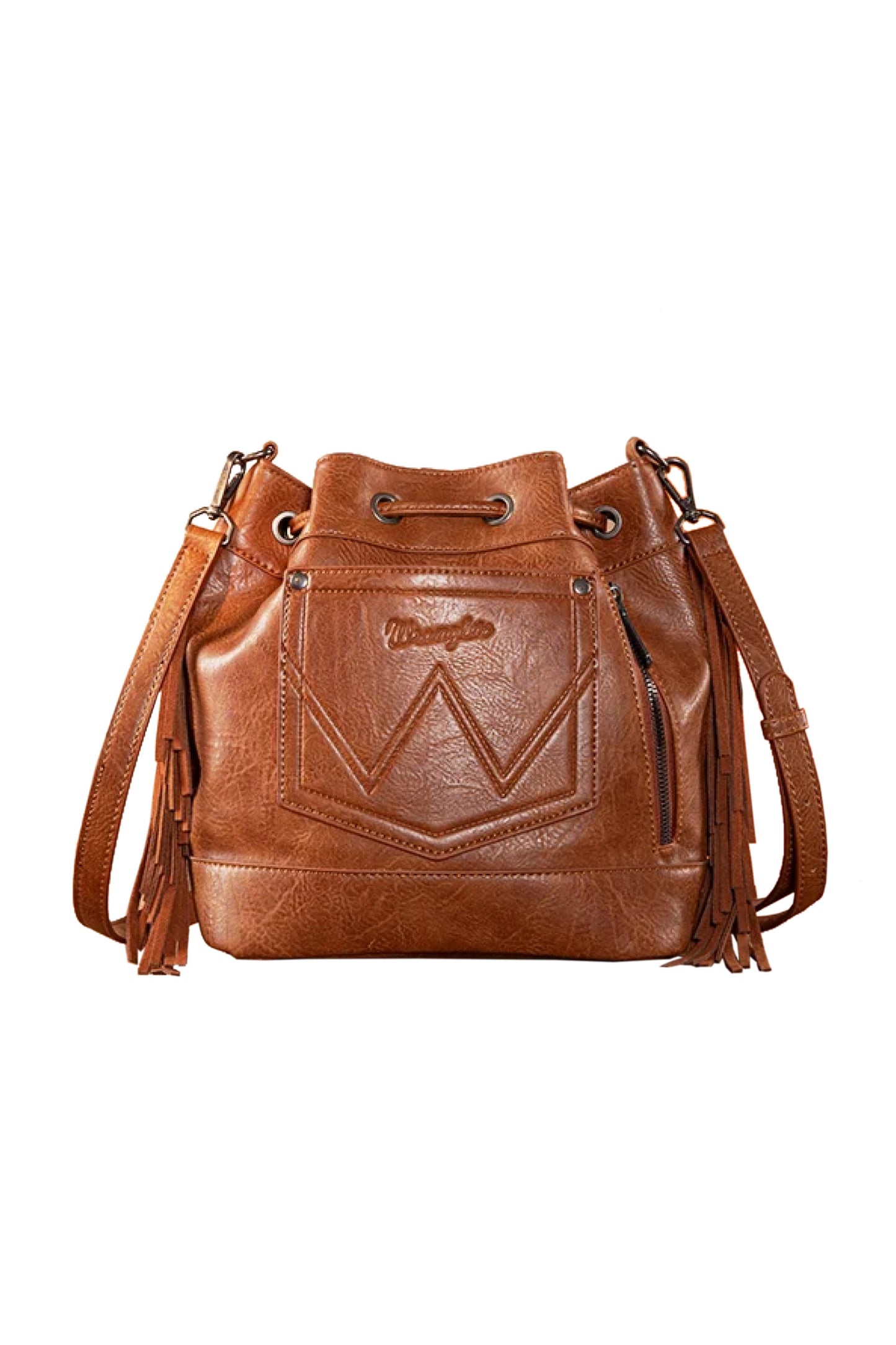 Wrangler Women's Maya Aztec Bucket Bag - Tan