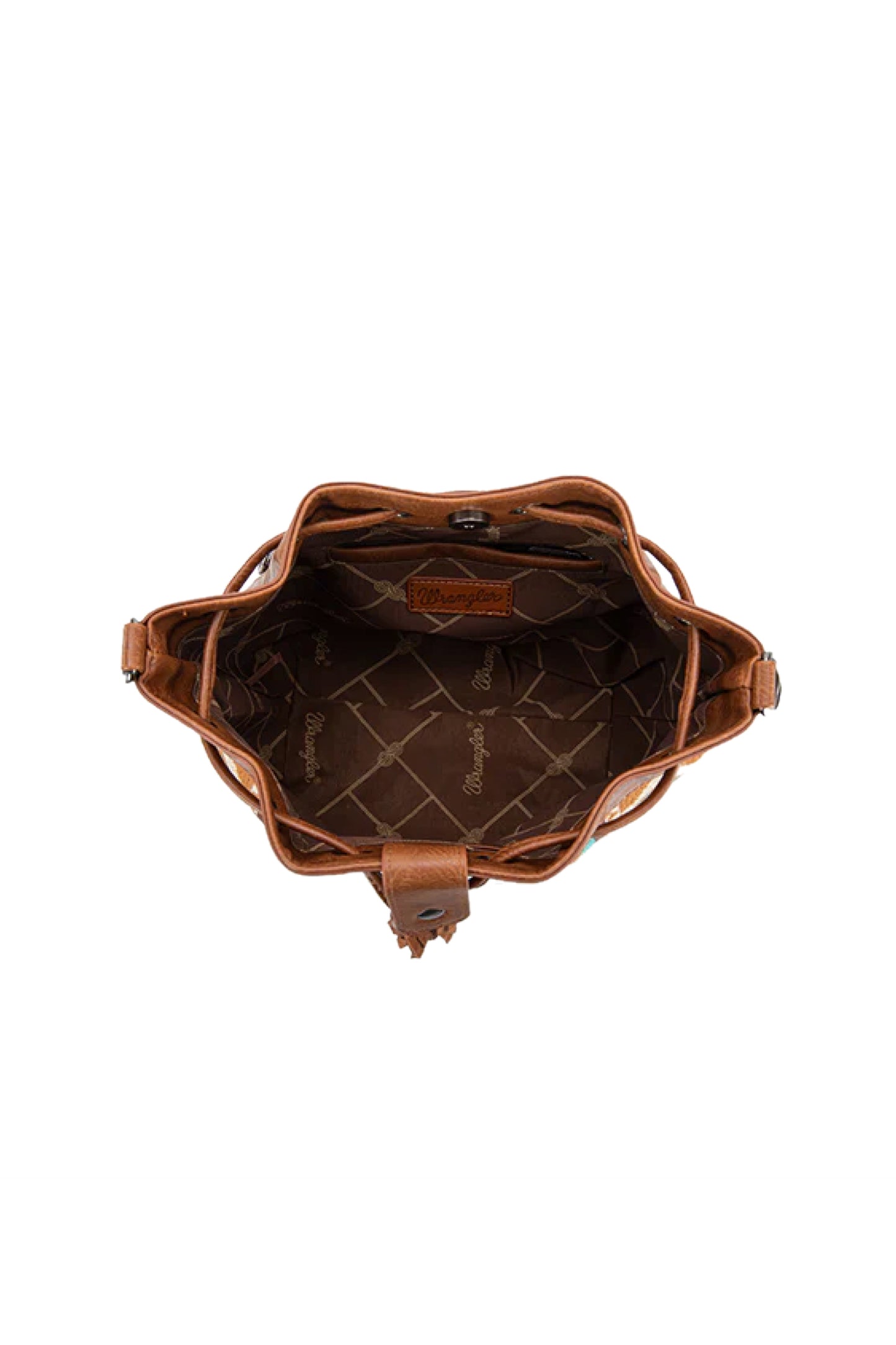 Wrangler Women's Maya Aztec Bucket Bag - Tan