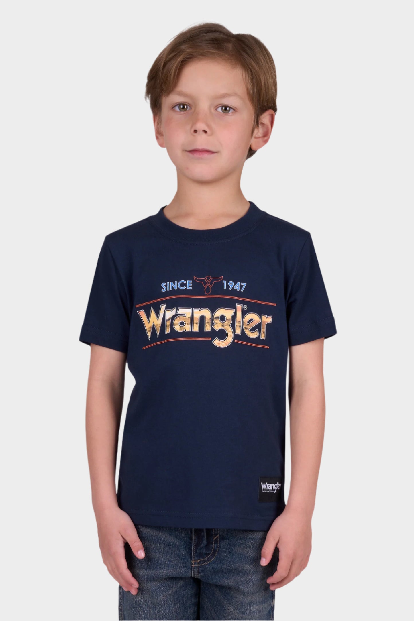 Wrangler BOYS ADAM SS TEE - NAVY