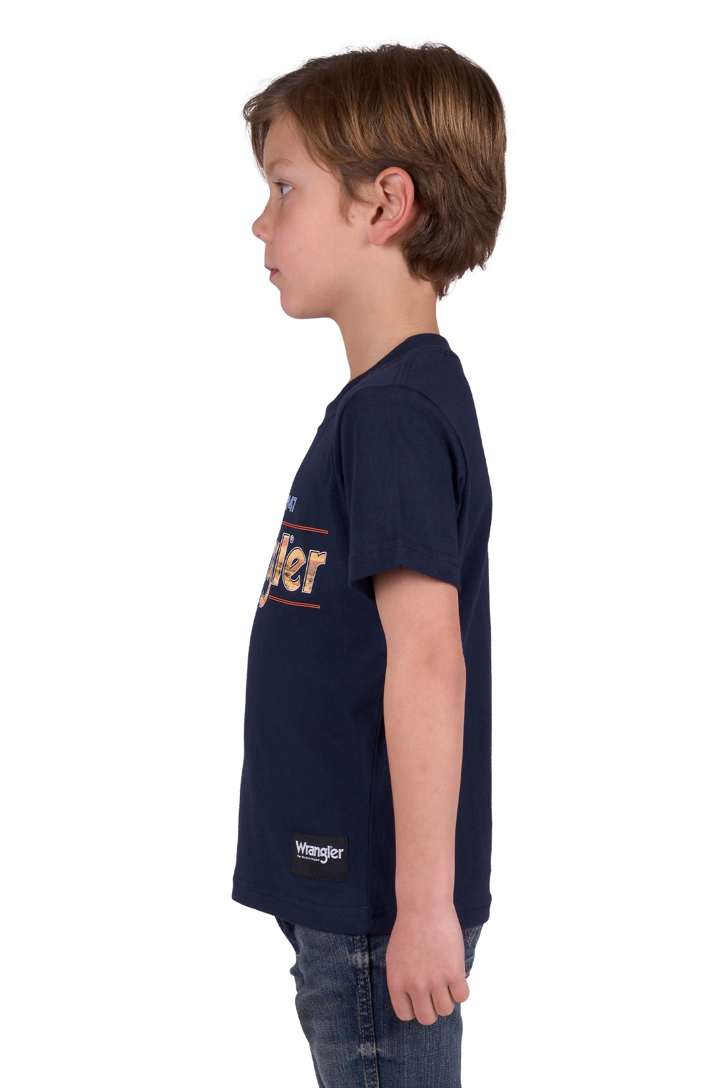 Wrangler BOYS ADAM SS TEE - NAVY