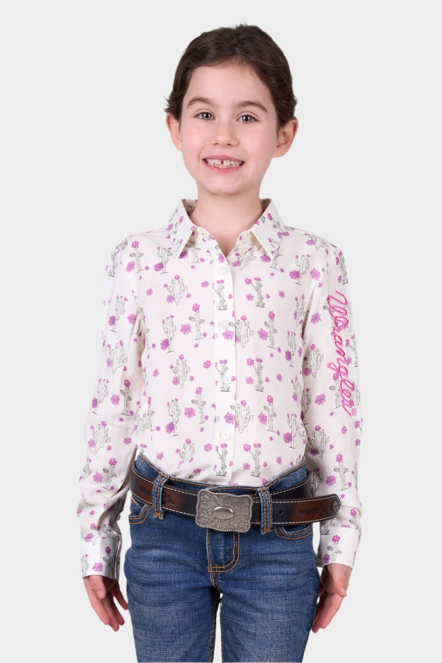 Wrangler GIRLS VALERIE LS SHIRT - IVORY