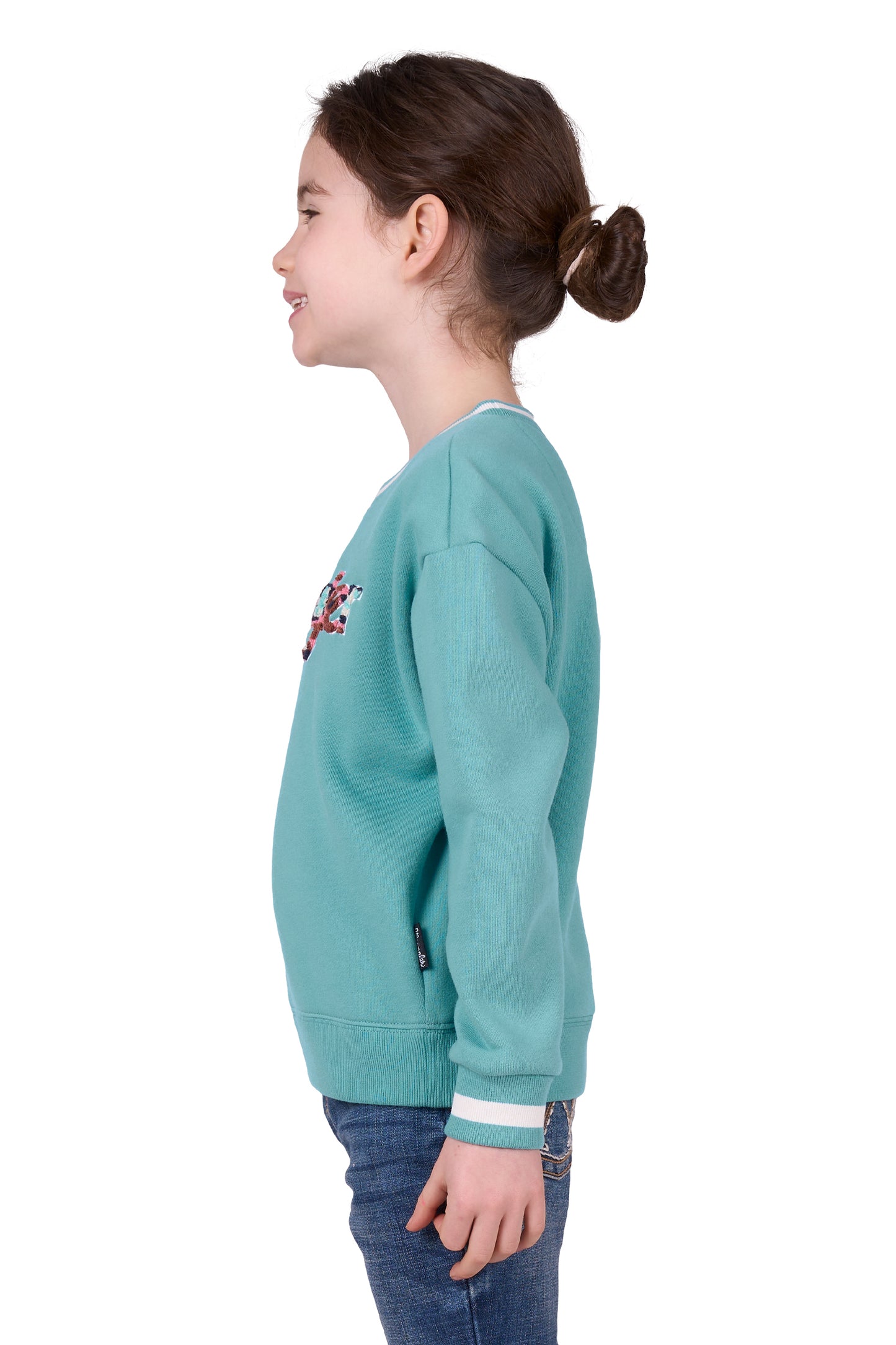 Wrangler GIRLS TABITHA CREW -  TURQUOISE