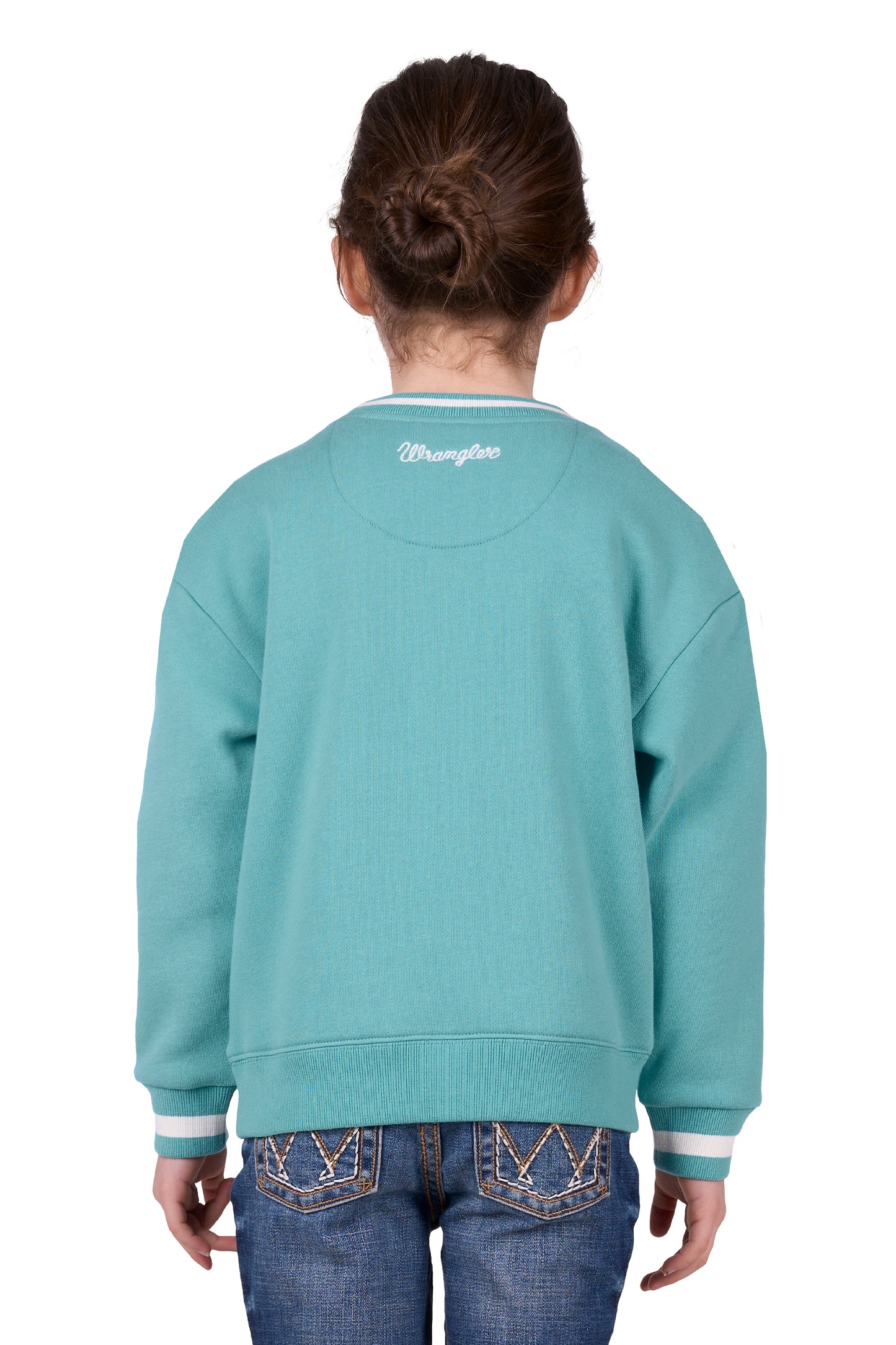 Wrangler GIRLS TABITHA CREW -  TURQUOISE