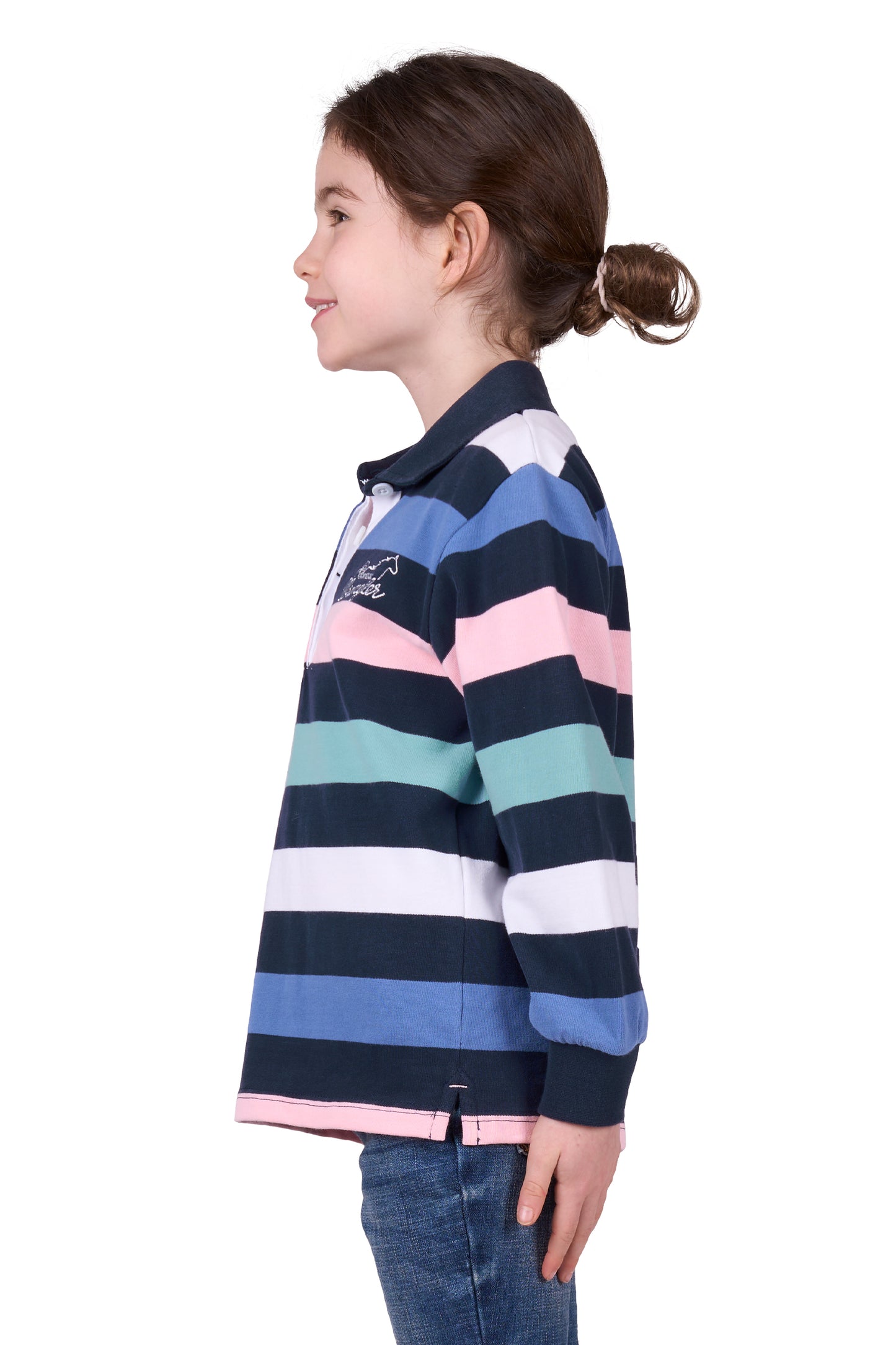 Wrangler GIRLS CAMDEN RUGBY - NAVY/MULTI