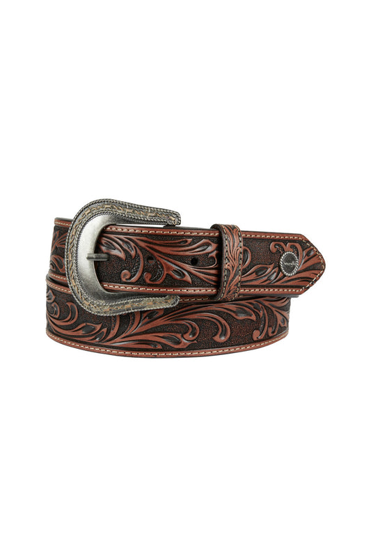 WRANGLER MENS DUSTY BELT (COFFEE/CHESTNUT)