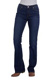 WRANGLER WOMENS TILLY JEAN Q-BABY BOOTY (WILD INDIGO) 34"LEG