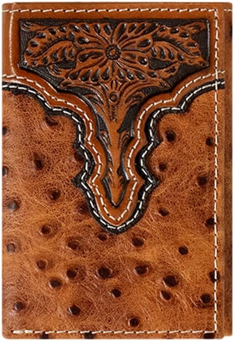 Ariat Mens Ostrich trifold Wallet