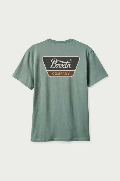 Brixton Mens Linwood S/S Standard T-Shirt (Chinois Green)