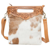 The Design Edge Tooling Leather Sling Cowhide Bag Cali - (AB04)