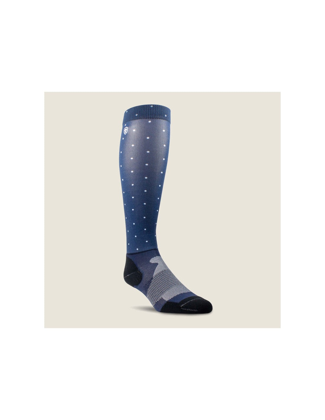 Ariat Woman's Ariat-TEK Slim printed Socks Navy dot