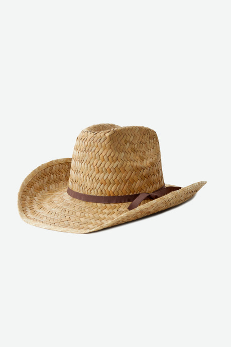 Brixton Houston 100% Straw Cowboy Hat - Natural