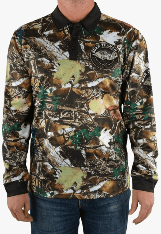 Boar Tearer Men's Bourke Long Sleeve Shirt - Camo - SALE