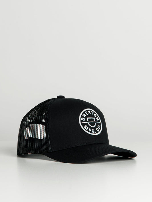 Brixton Crest X MP Trucker Mesh Cap (Black)