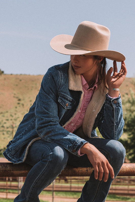 Ringers Western Buchanan Beaver Fur Hat (Desert Tan)