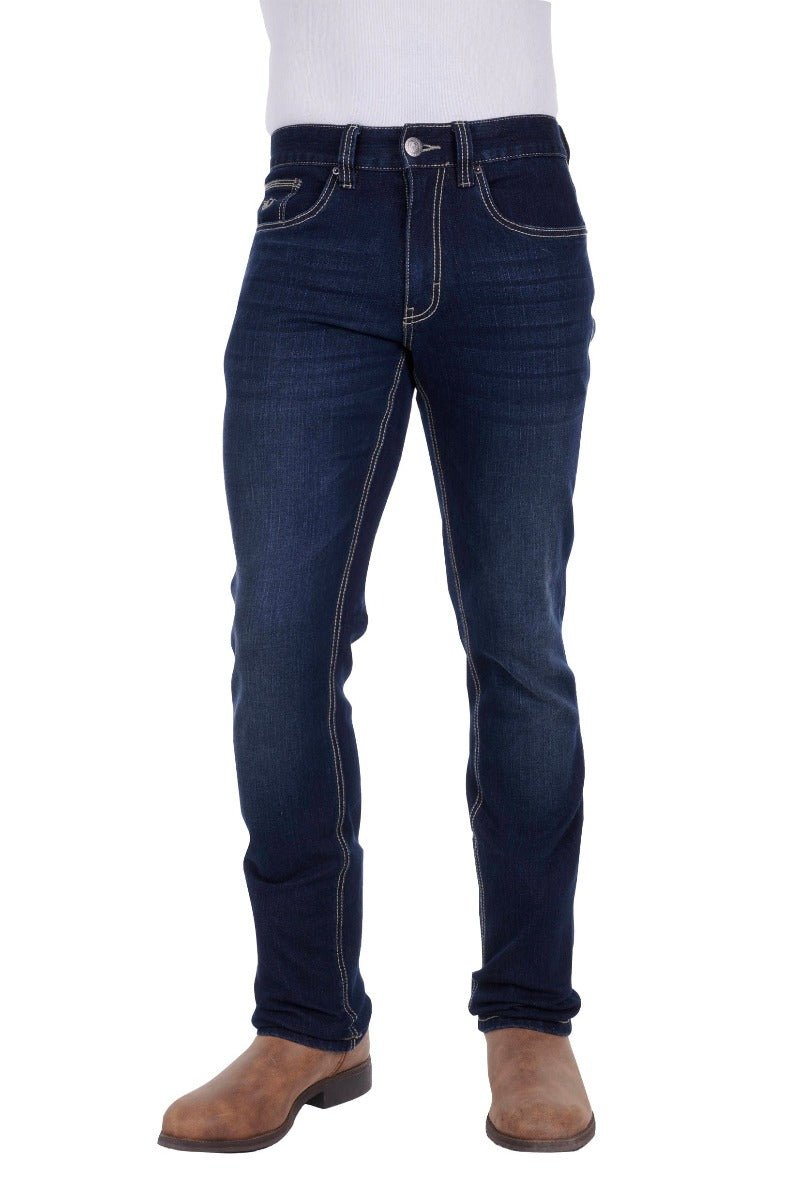 BULLZYE MENS CHARGER SLIM STRAIGHT JEAN - 34 LEG