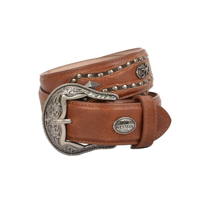 Pure Western Men's Carlo Belt - Dark Tan