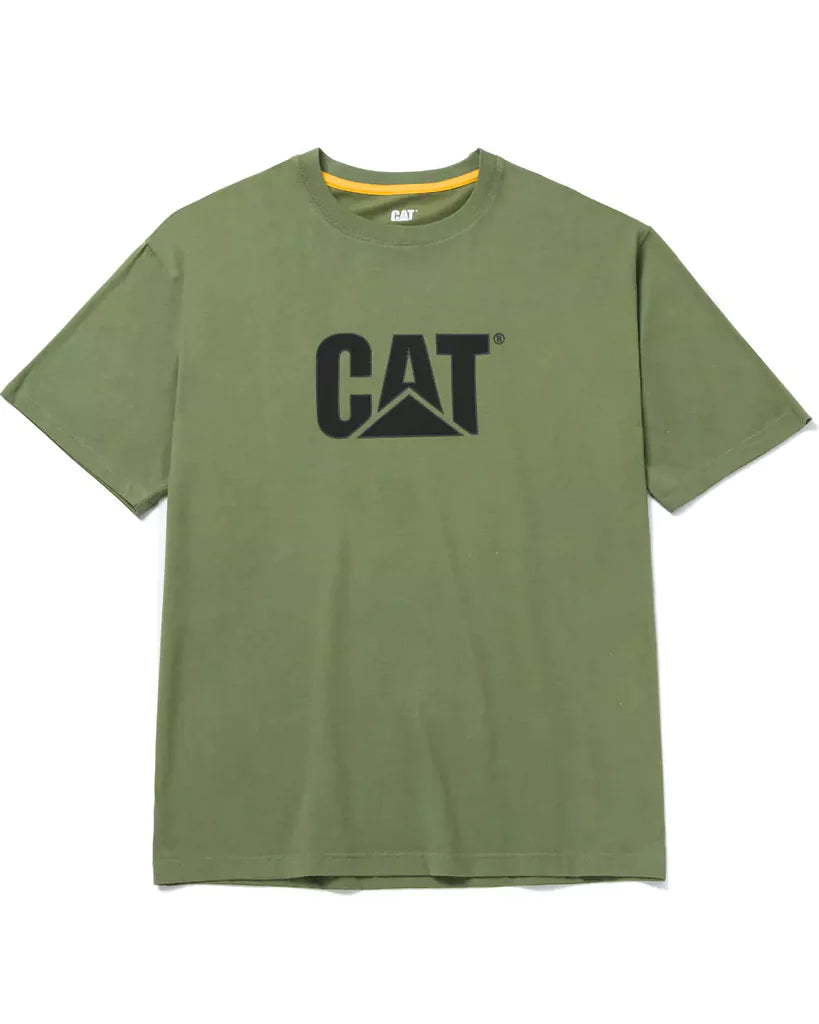 CAT MEN'S TM LOGO TEE - CHIVE/VERT