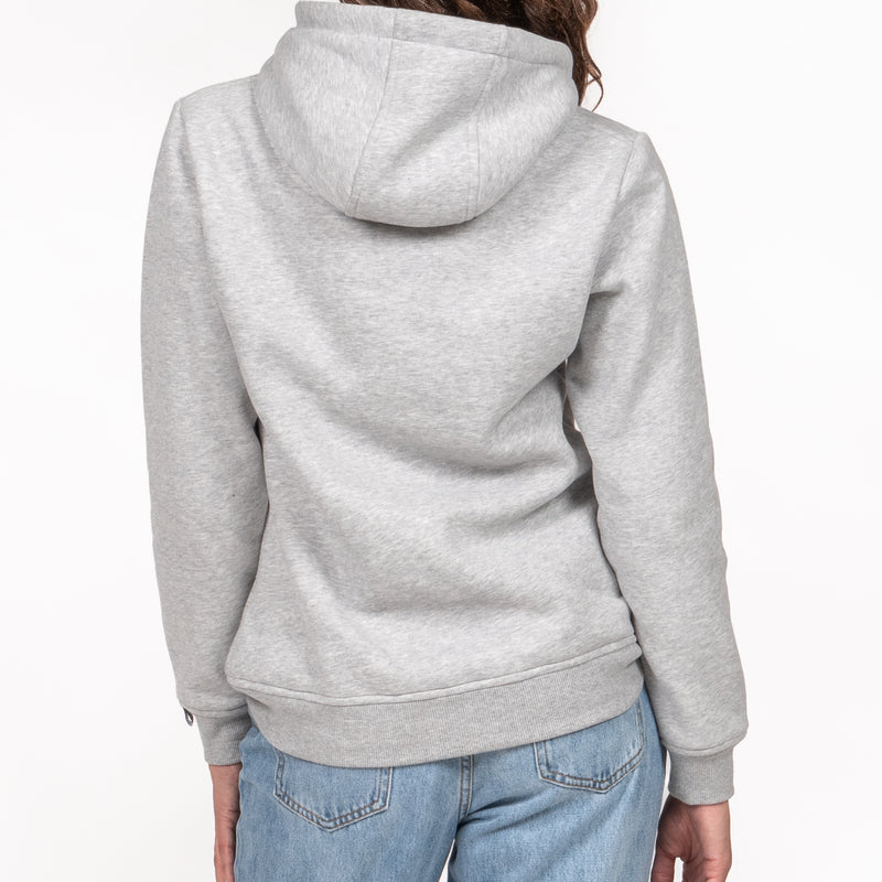 HUNTERS ELEMENT WOMEN'S CROAKER HOODIE - GREY MARLE