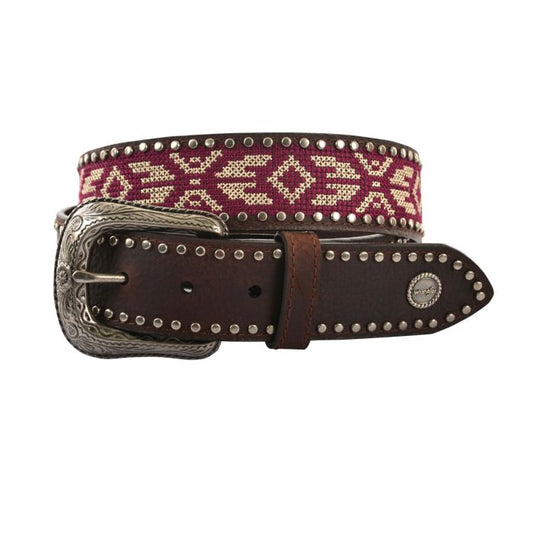 WRANGLER WOMENS DULCIE BELT (BROWN/PLUM)