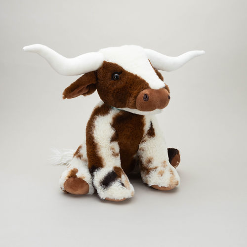 Jomanda Medium Texas Longhorn Brown Cream Highland Coo Cow (23cm)