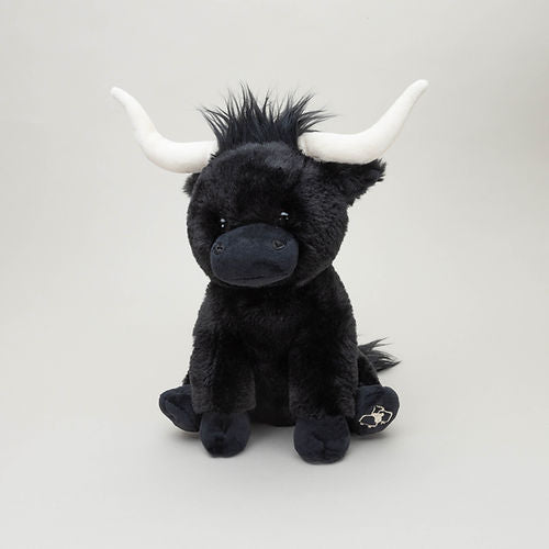 Jomanda Medium Longhorn Black Highland Coo Cow - 23cm