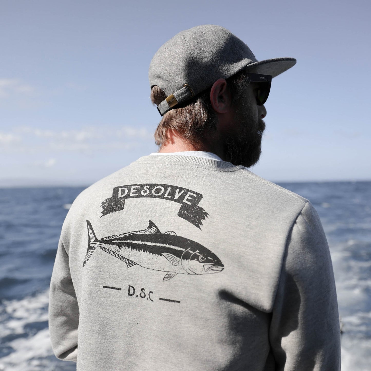 DESOLVE ROUGH SEAS DAD HAT - GREY MARLE