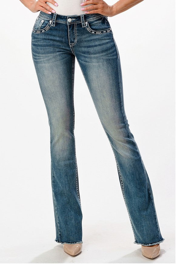 GRACE IN LA LADIES JEANS - EASY FIT EBS525