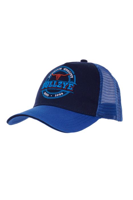 BULLZYE KIDS PARKER TRUCKER CAP (NAVY/ROYAL)