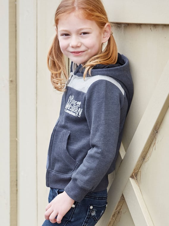 Pure Western Girls Frankie Hooded Jumper - SALE