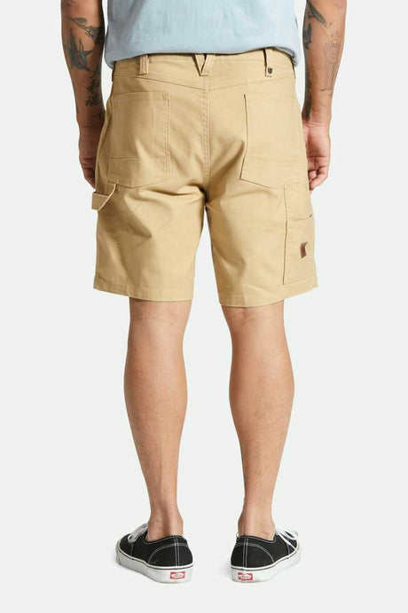 Brixton Mens Buidlers Carpenter Stretch Short - Sand