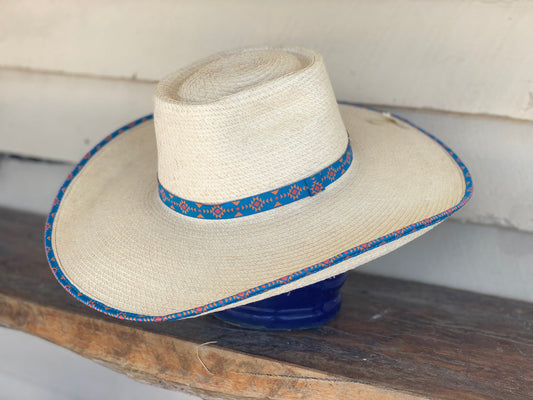 Sunbody Hats Ava Bound Edge Oak Hat (Aztec)