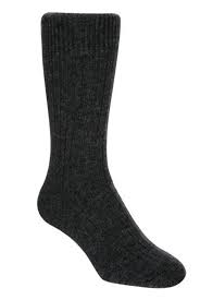 Native World Black Unisex Plain Ribbed Socks