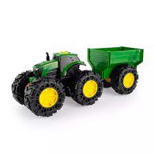 JOHN DEERE MONSTER TREADS TRACTOR & WAGON