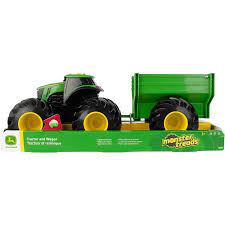 JOHN DEERE MONSTER TREADS TRACTOR & WAGON