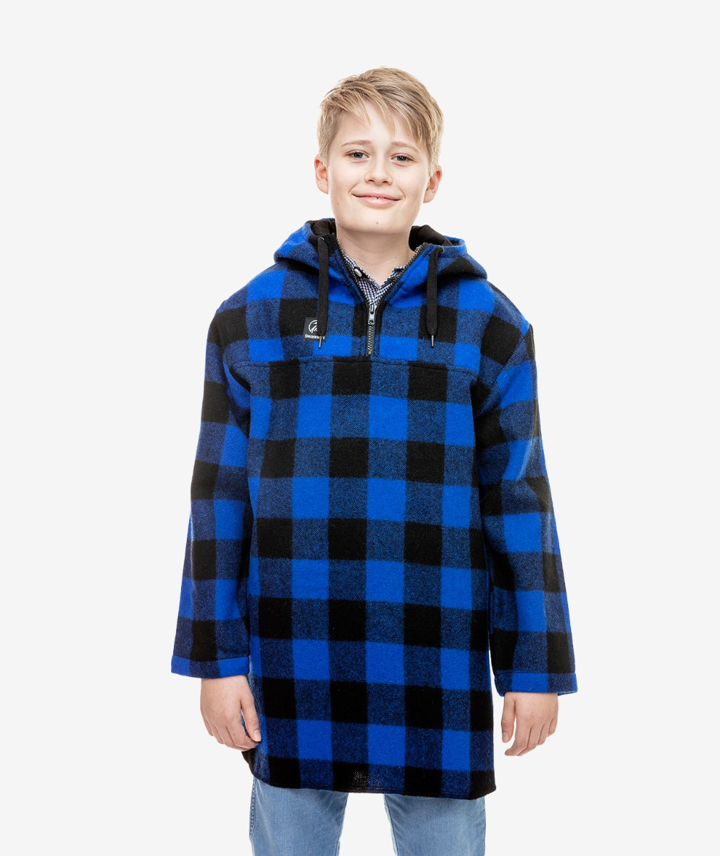 Swanndri Kid's Brixton Wool Bushshirt - Pacific Check