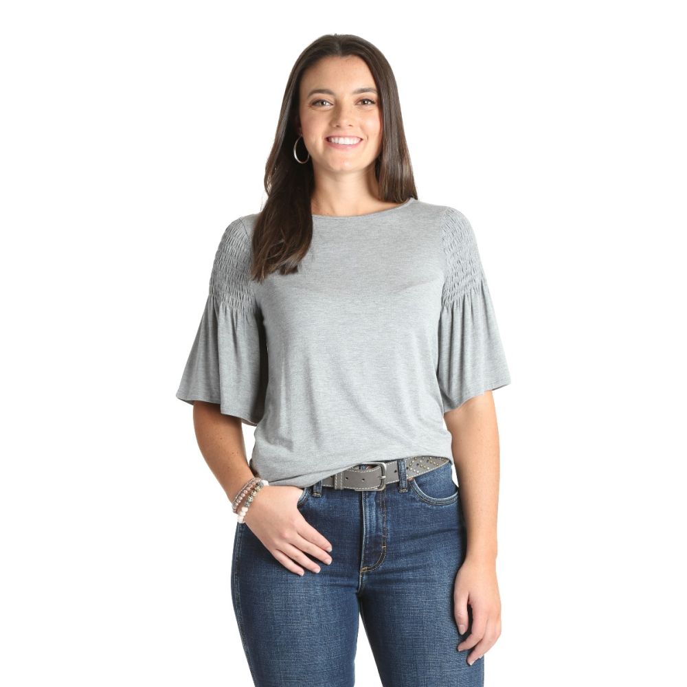 Wrangler USA Retro Flutter Sleeve Top