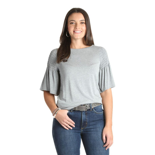 Wrangler USA Retro Flutter Sleeve Top