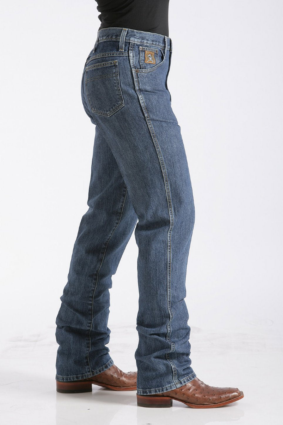 CINCH MEN'S SLIM FIT BRONZE LABEL JEAN - DARK STONEWASH