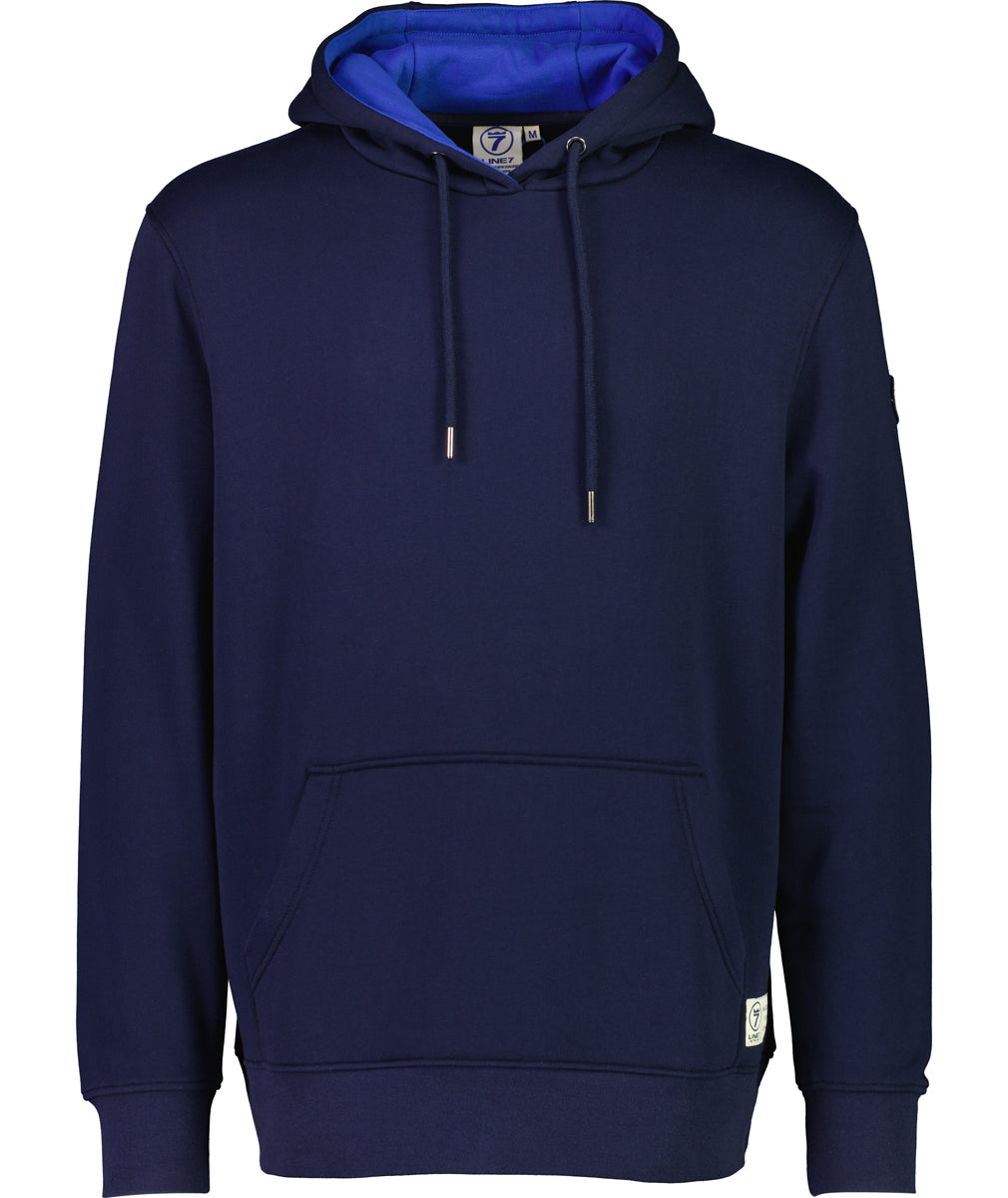 LINE 7 MEN'S BACKSTAY COTTON HOODIE (NAVY)