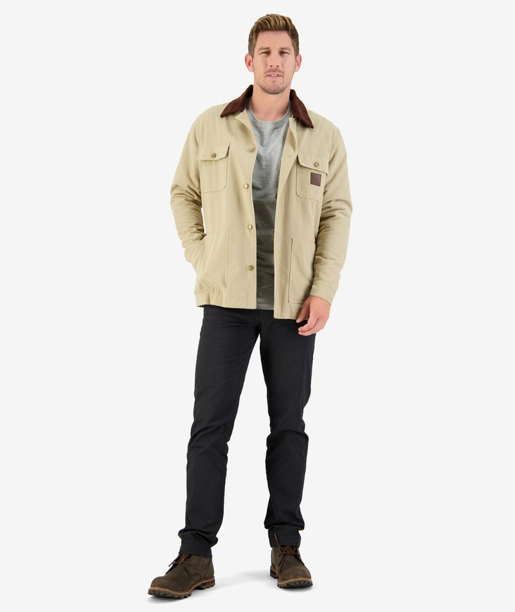 Swanndri Men's Barrytown V3 Canvas Jacket (Taupe) - CLEARANCE