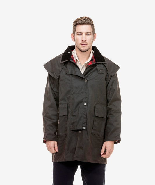 Swanndri Men's Baxter Short Oilskin Coat