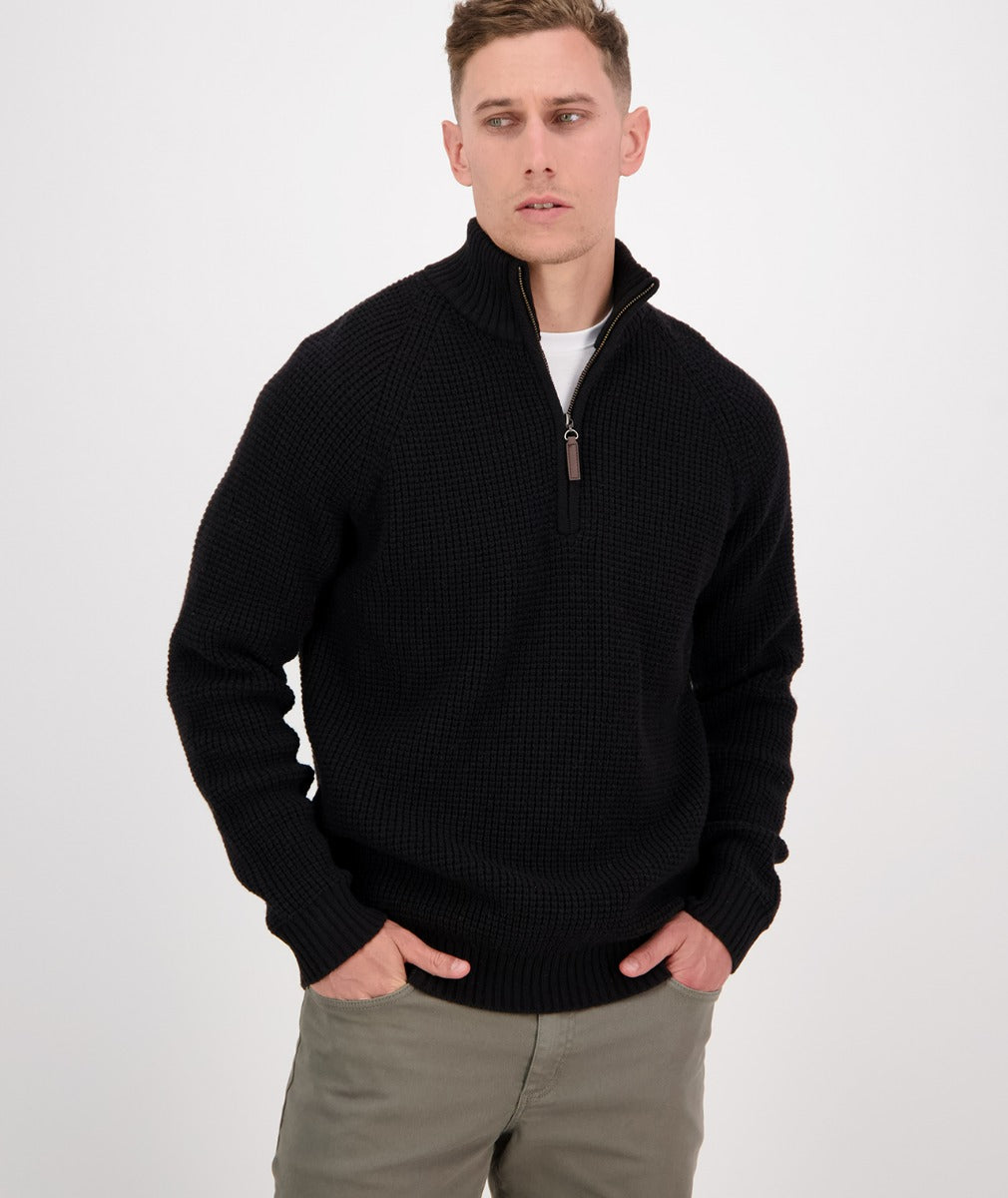 Swanndri Men's Chalky Island Waffle Jumper