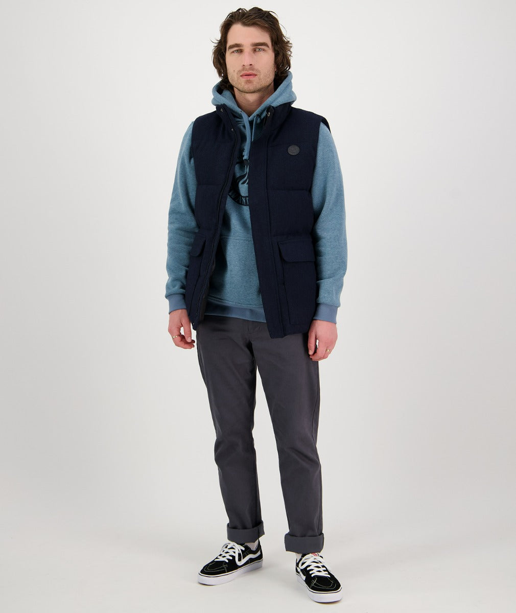 Swanndri Men's Coddington Insulated Vest (Herringbone Navy)