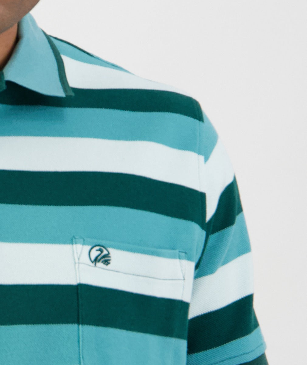 Swanndri Men's Fifield Stripe Polo - NO EXCHANGE OR REFUND